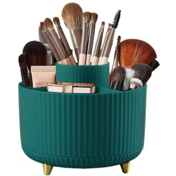 Push-type Makeup Brush Holder Dustproof & Waterproof Makeup Brush Organizer Nail Polish