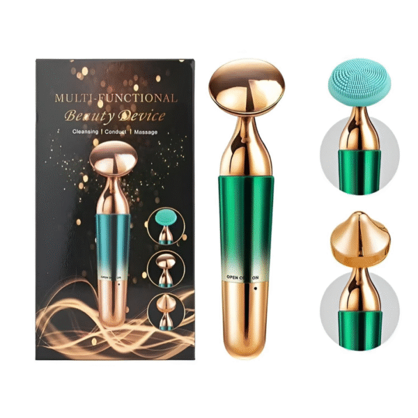 3 in 1 Electric Vibration Skin Care Face Massager for Glowing Skin Neck Massager Machine