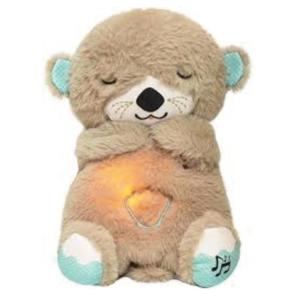 Breathing Teddy Bear Plush Sound Machine Baby Gift with Music, Cute Huggable Soothing Infant Teddy Bear with Music, Toys for Newborns Soft.