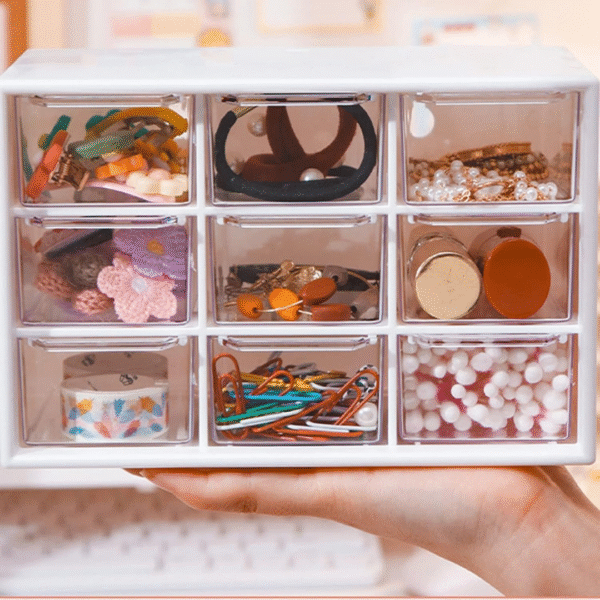 Desk Organizer with 9 Drawers